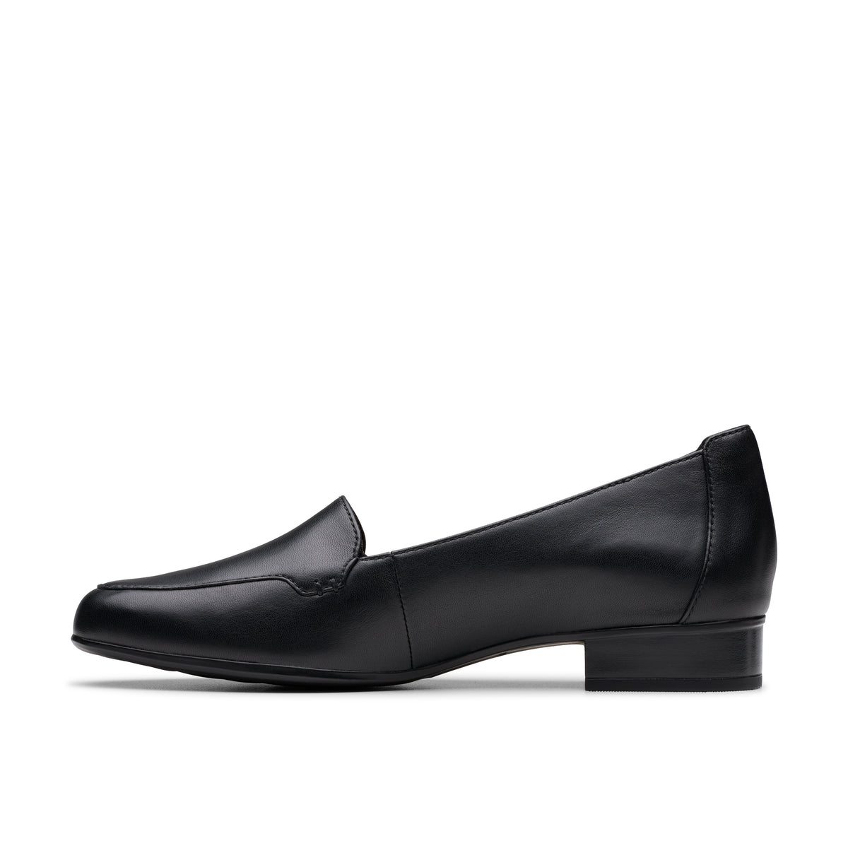 Clarks Women's Krystine Lily Black Leather Loafers Wide