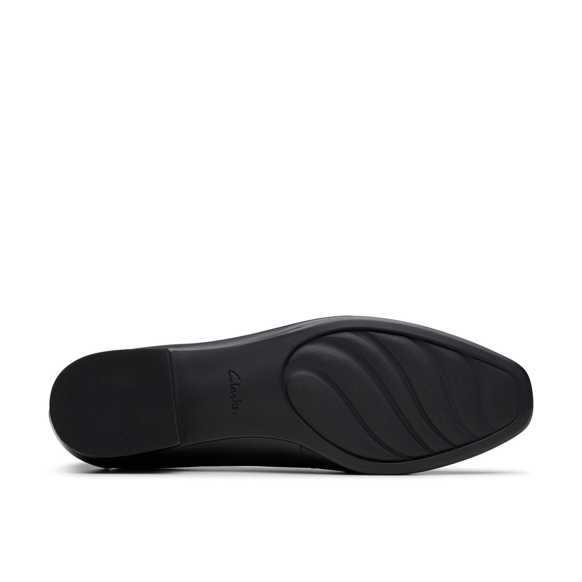 Clarks Women's Krystine Lily Black Leather Loafers Wide