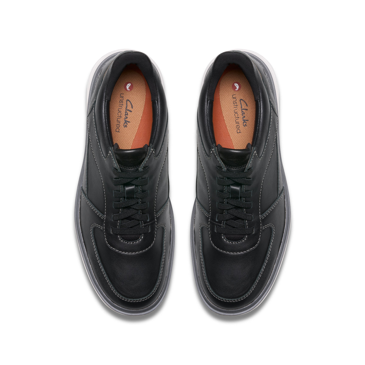 Clarks Men's Un Briley Tie Black Shoes