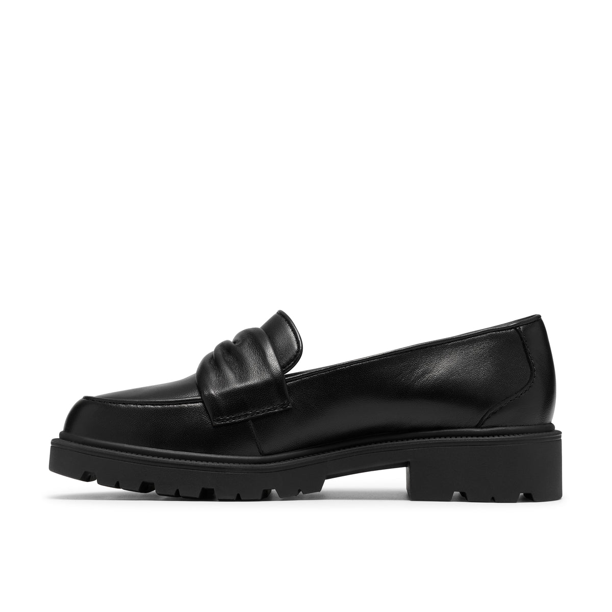 Clarks Women's Code L Edge Black Leather Loafers