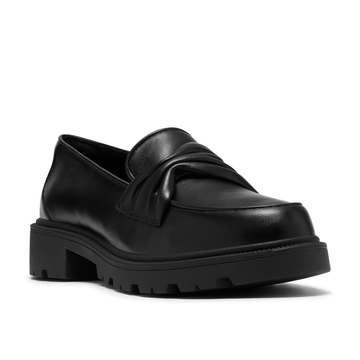 Clarks Women's Code L Edge Black Leather Loafers