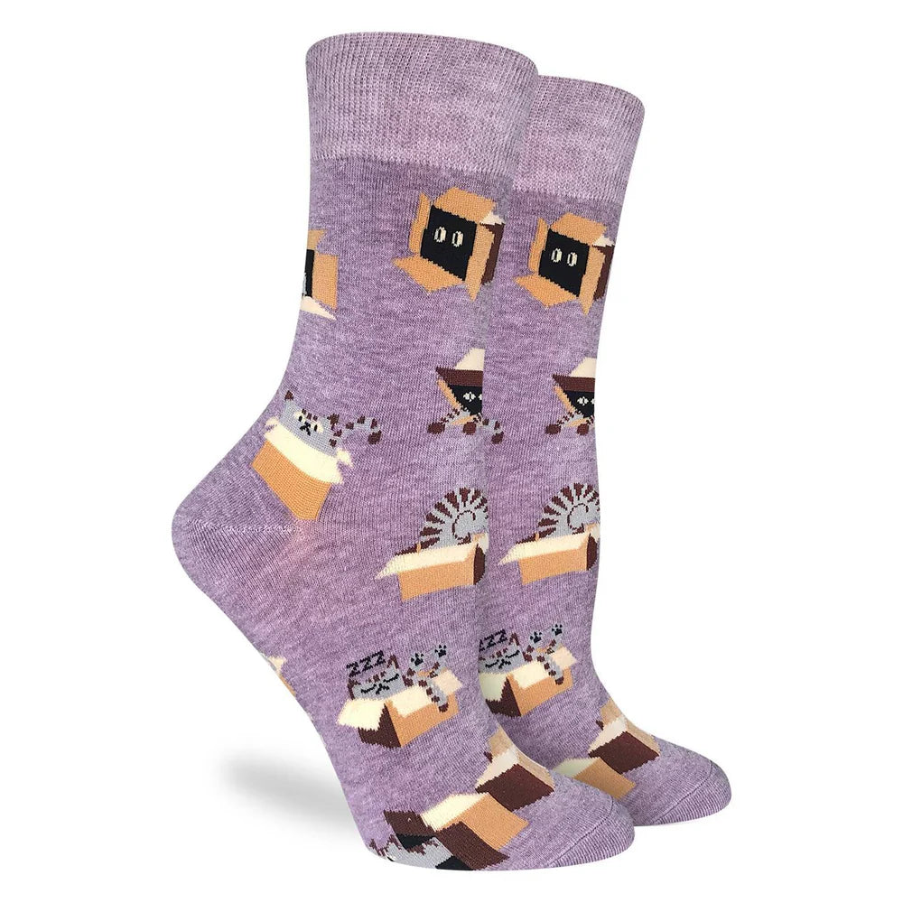 Good Luck Sock Women's Cat in a Box Socks