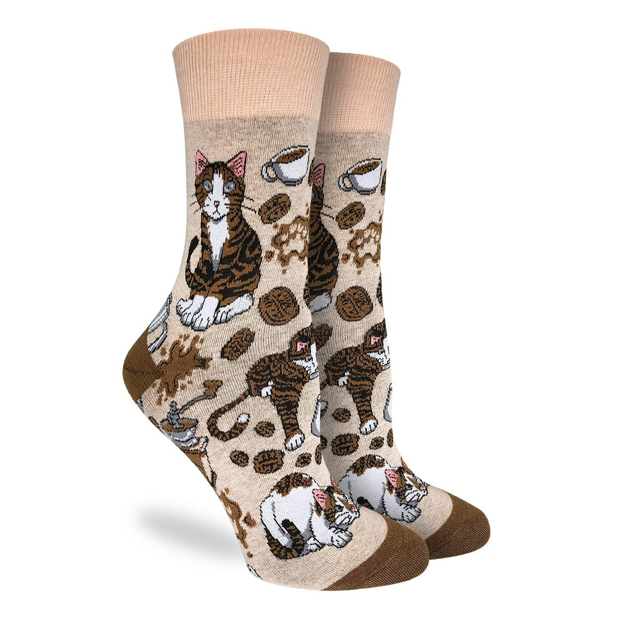 Good Luck Sock Women's Coffee Cats Socks