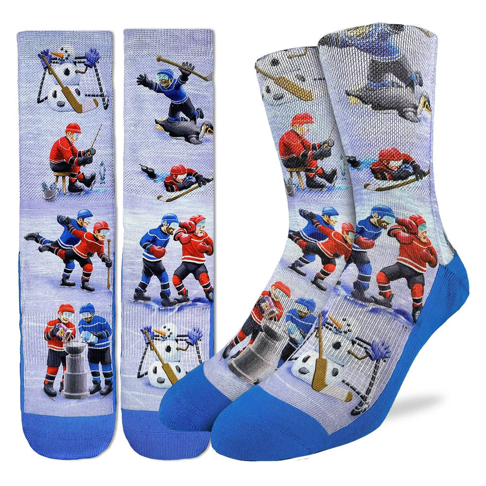 Good Luck Sock Men's Crazy Hockey Socks