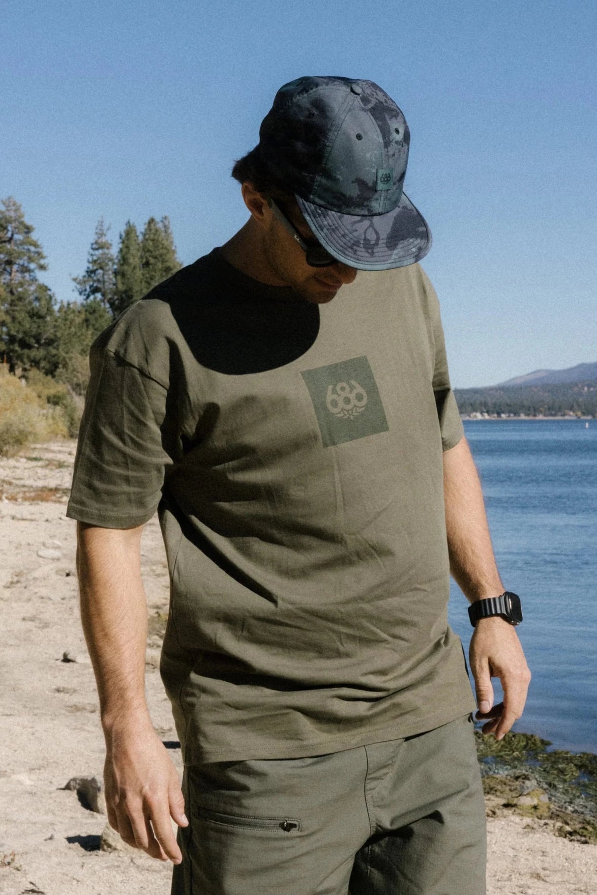 686 Men's Knockout Authentic Short Sleeve T-Shirt - Military Green
