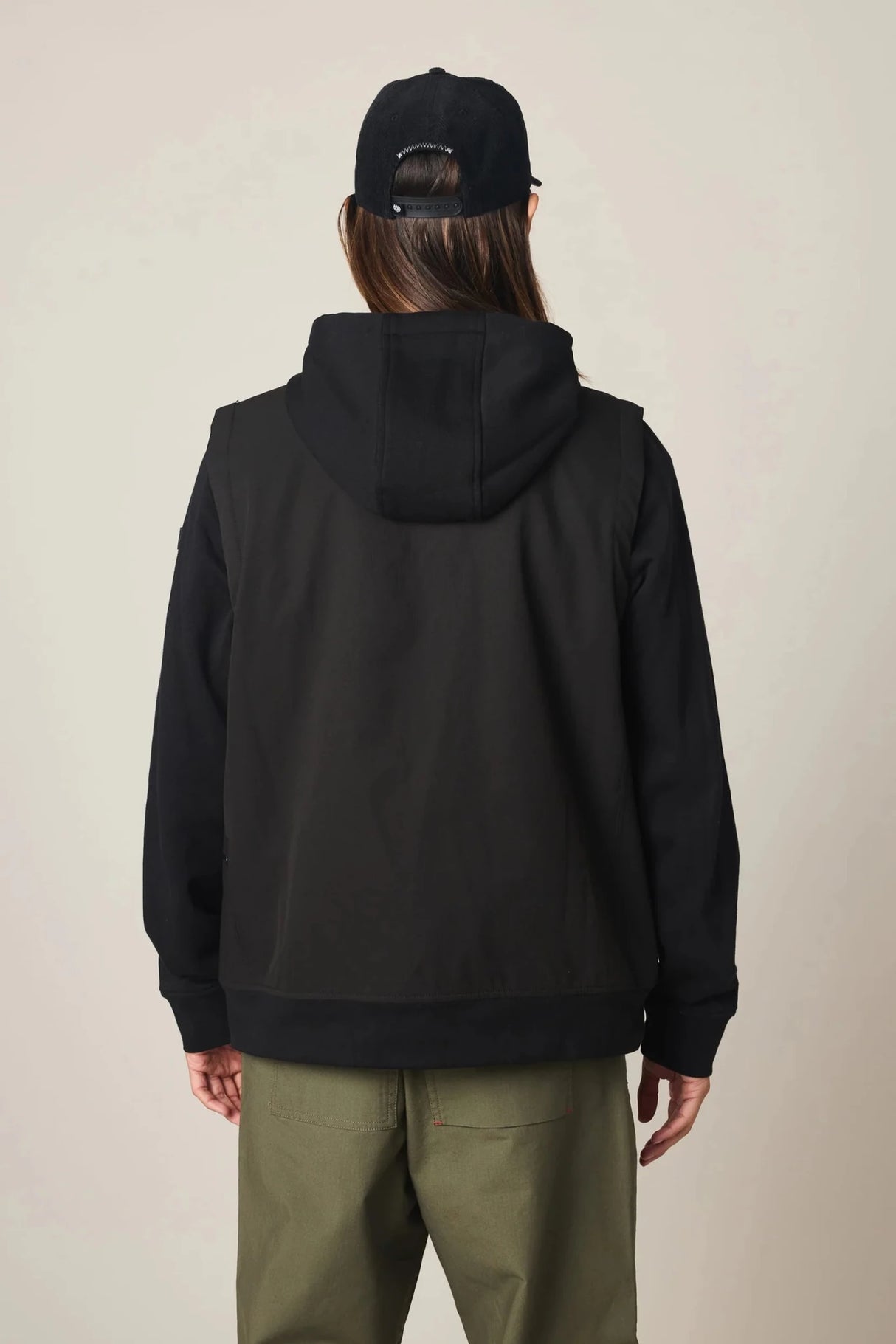 686 Men's Merge Quilted Hoodie - Black