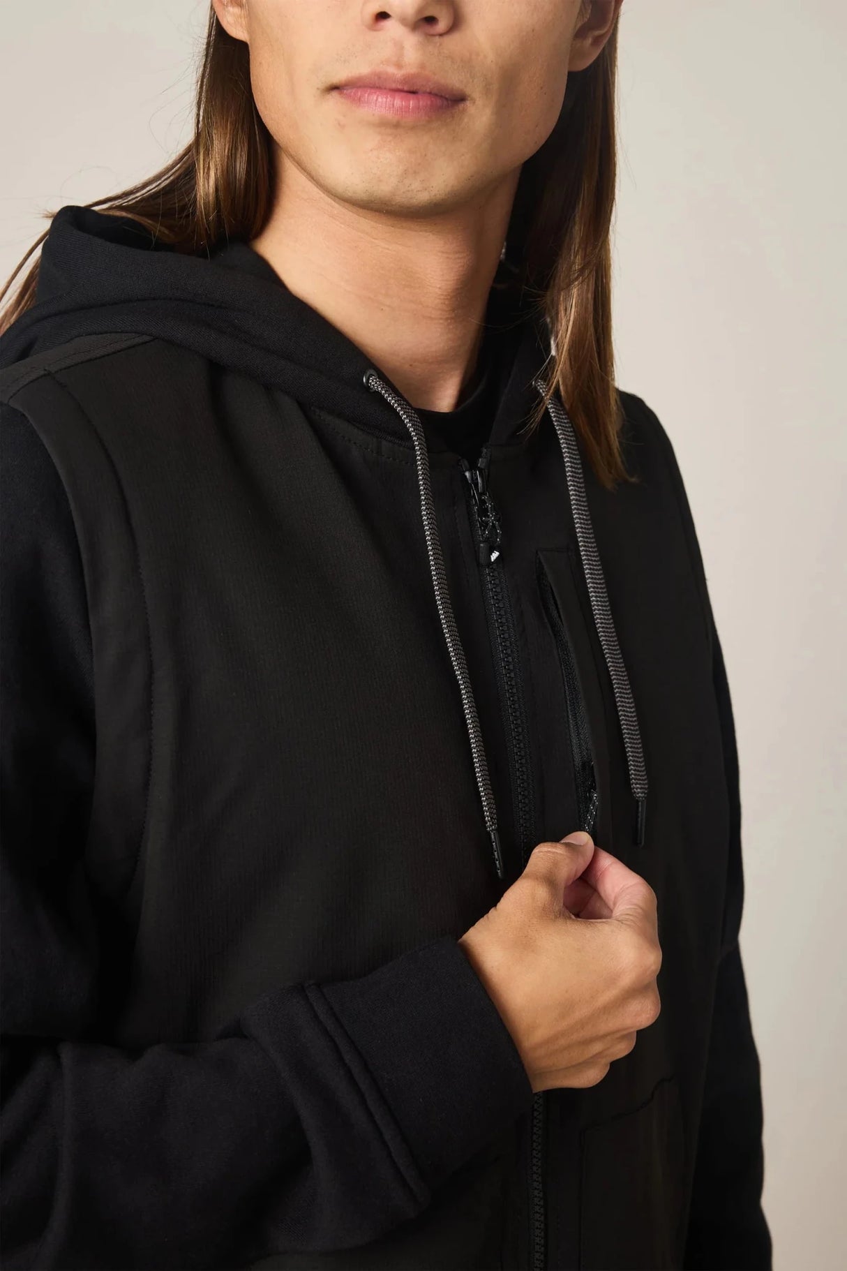 686 Men's Merge Quilted Hoodie - Black