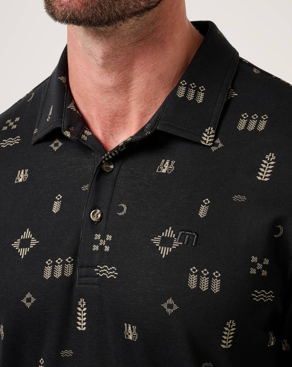 TravisMathew Men's Weather Patterns Polo