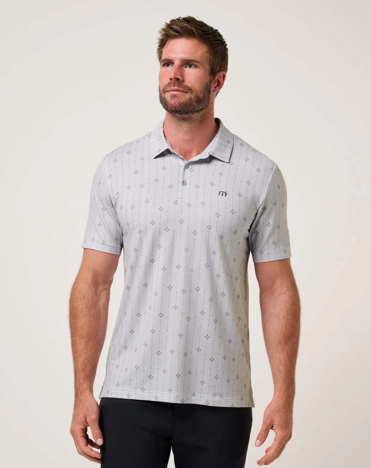 TravisMathew Men's Featherweight Deco Polo