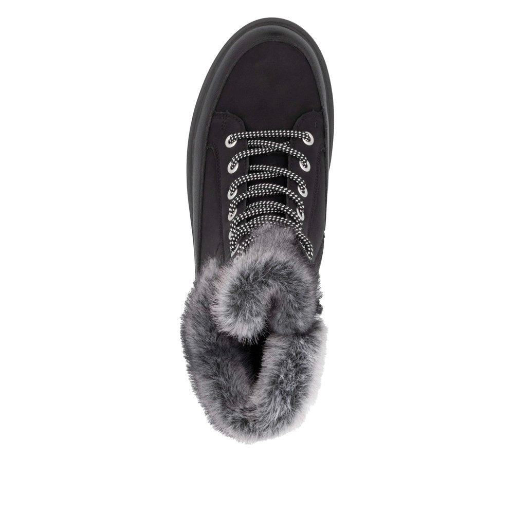 Remonte Women's Lace-Up Zip Mid Height Boots