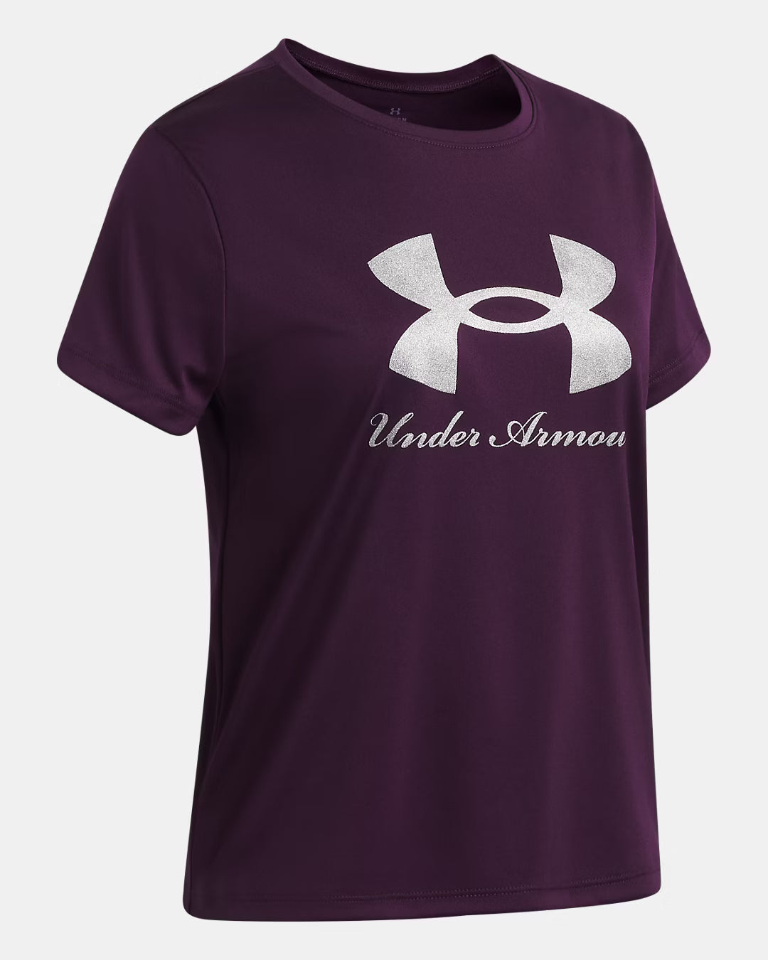 Under Armour Youth Girls Tech Shimmer Graphic SS T-Shirt