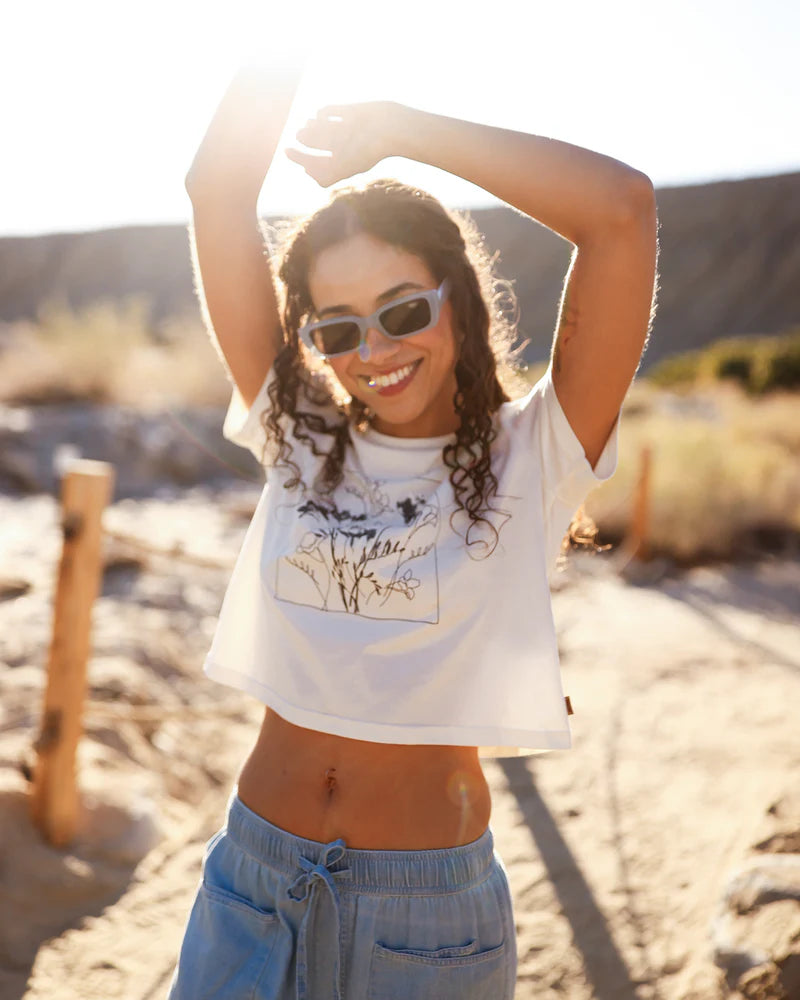 tentree Women's Floral Crop T-Shirt