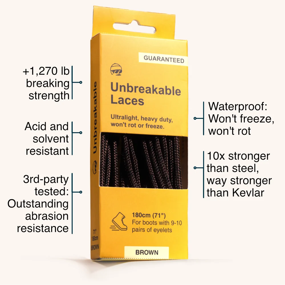 Adventure Andy Unbreakable Boot Laces