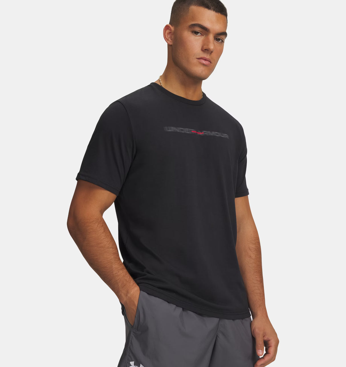 Under Armour Men's Blur Wordmark Short Sleeve T-Shirt - A&M Clothing & Shoes