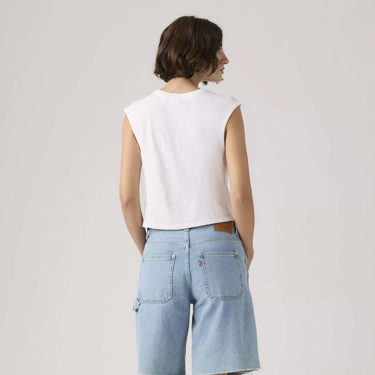 Levi's Women's Jemma Knot Bright White Slub T-Shirt