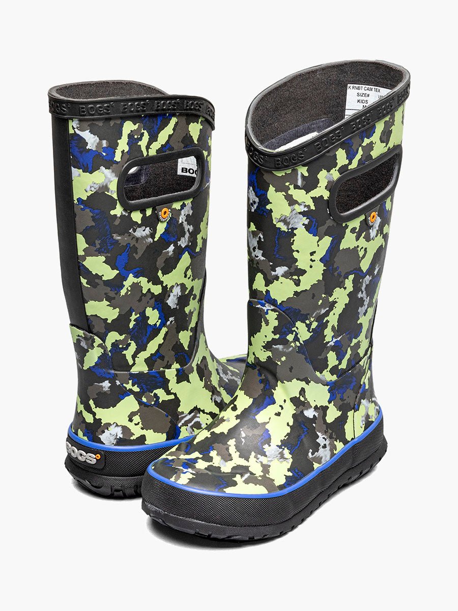 Bogs Kids Boys Camo Texture Rainboots - A&M Clothing & Shoes - Westlock