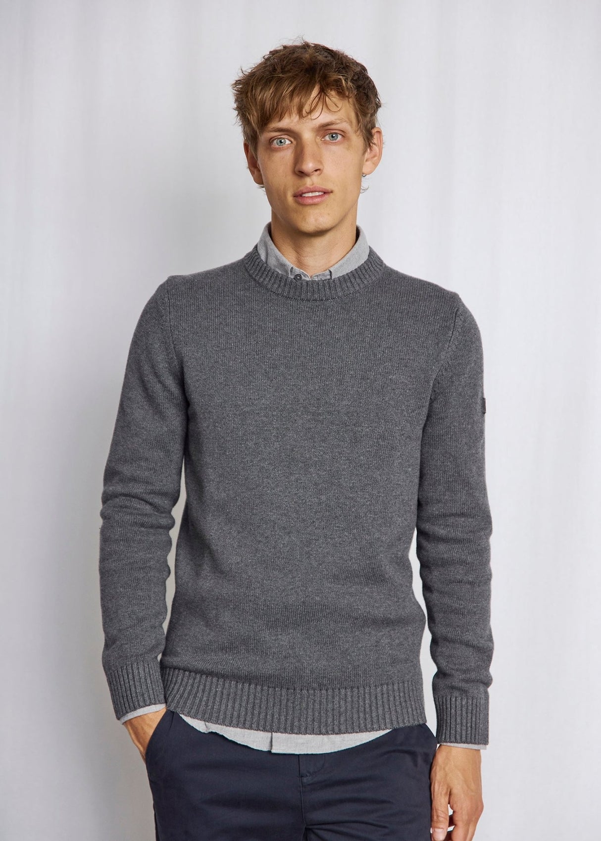 Bruun & Stengade Men's Cotton Crew Sweater - A&M Clothing & Shoes - Westlock