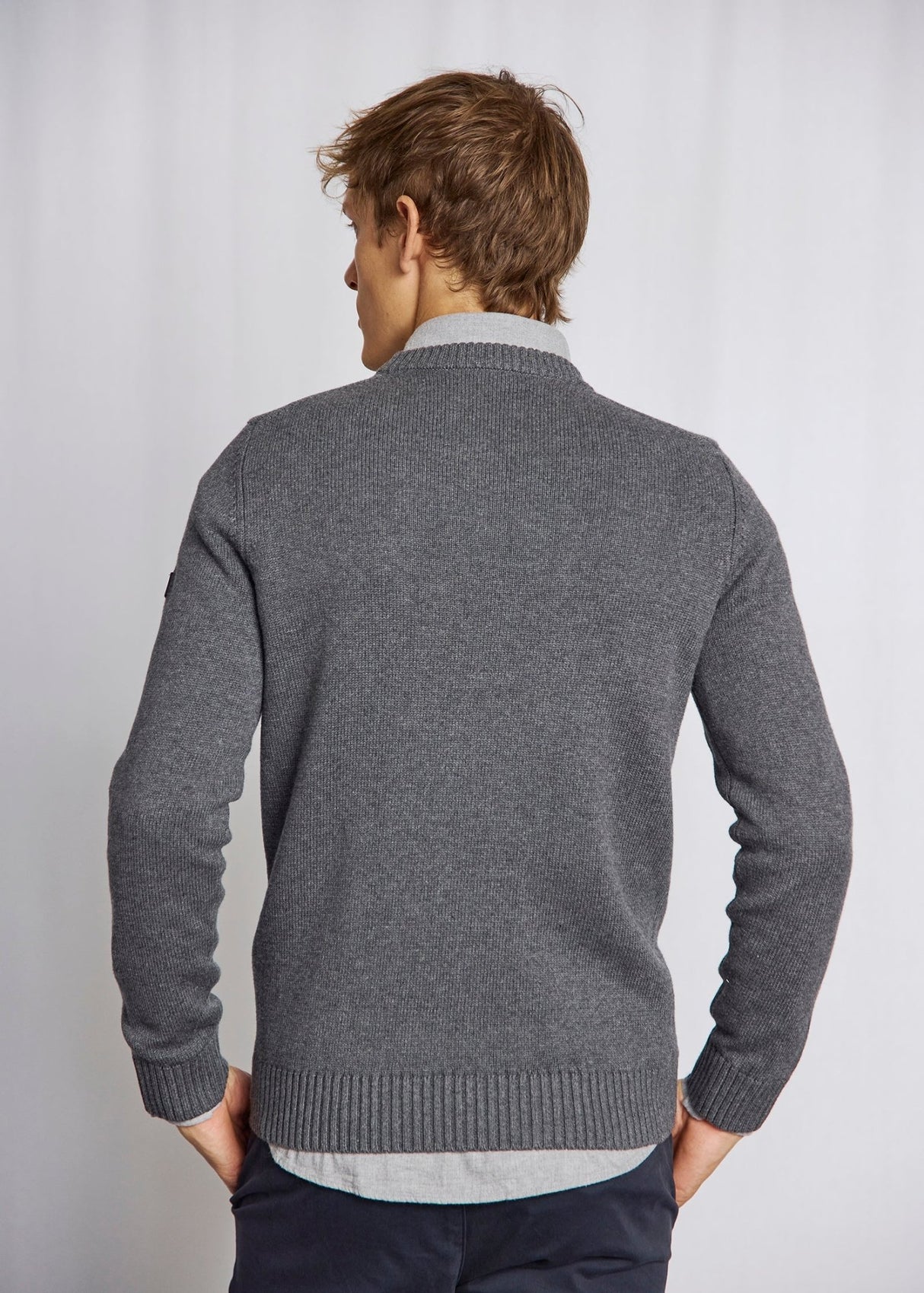 Bruun & Stengade Men's Cotton Crew Sweater - A&M Clothing & Shoes - Westlock