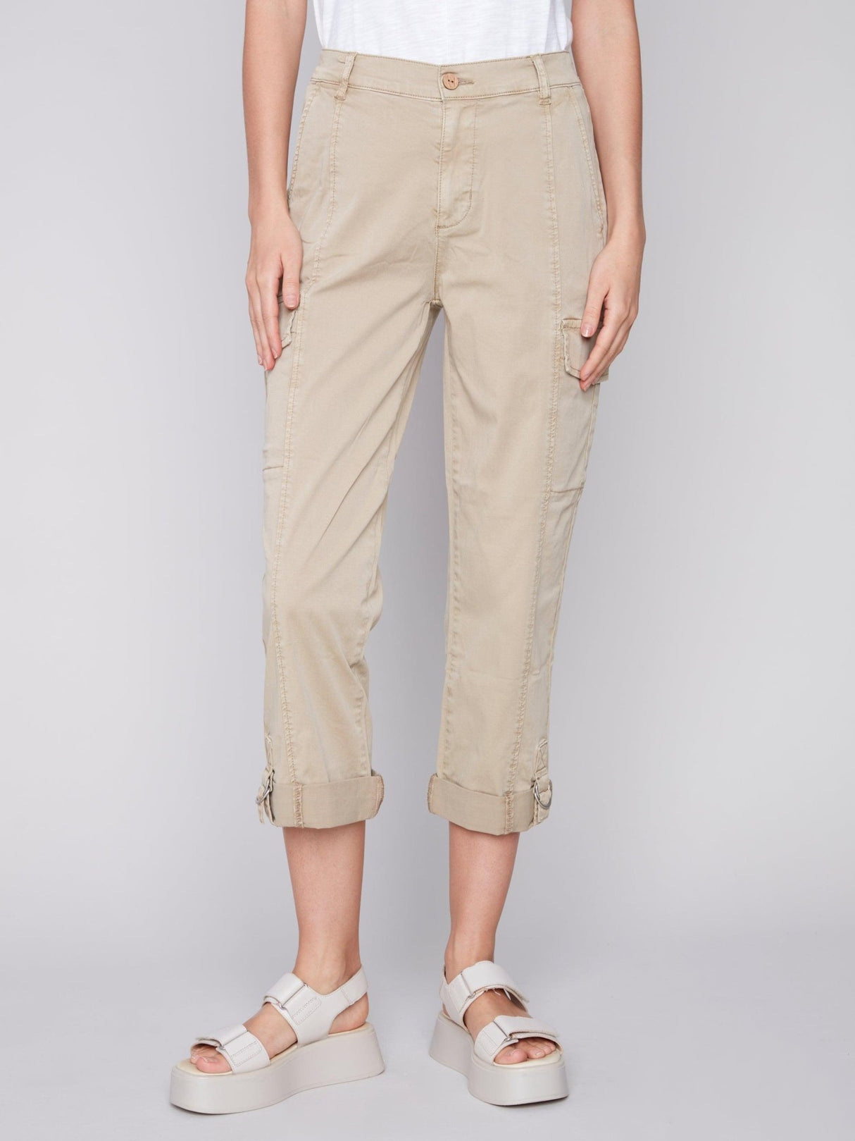 Charlie B Women's Canvas Cargo Pant - A&M Clothing & Shoes - Westlock
