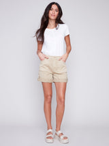 Charlie B Women's Canvas Cargo Short - A&M Clothing & Shoes
