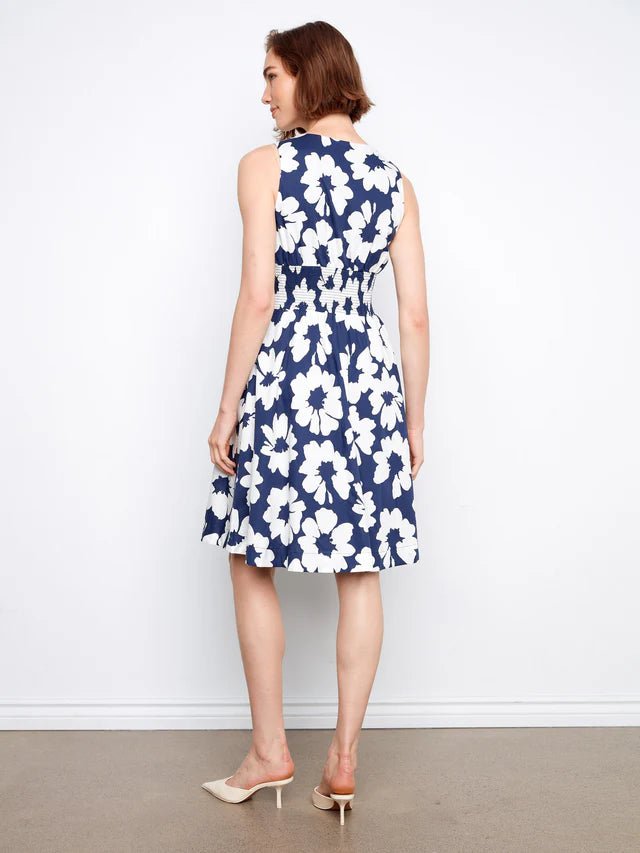 Charlie B Women's Cotton Voile Front Zip Knee Length Dress - A&M Clothing & Shoes