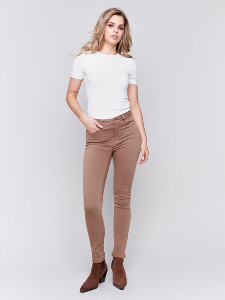 Charlie B Women's Cuff Hem Pants - A&M Clothing & Shoes - Westlock