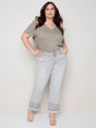 Charlie B Women's Embroidered Jeans Plus - A&M Clothing & Shoes - Westlock
