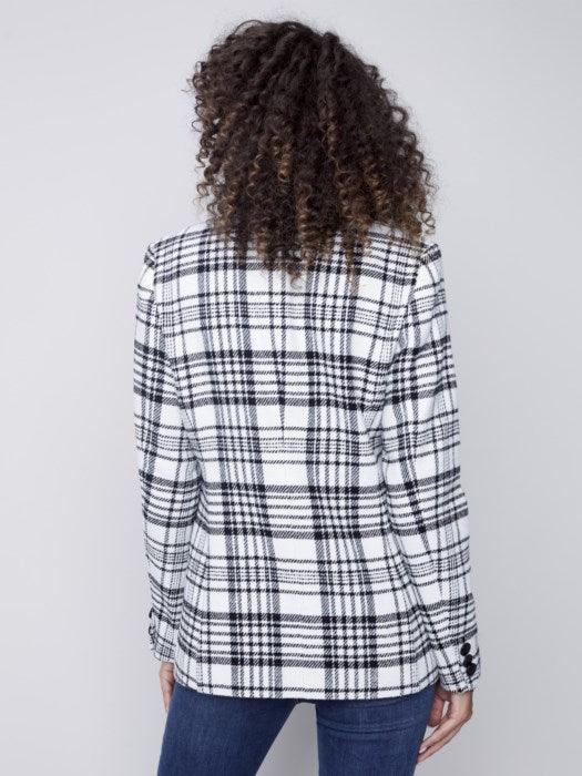 Charlie B Women's Plaid Blazer - A&M Clothing & Shoes - Westlock