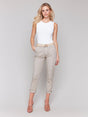Charlie B Women's Slim Leg Pant With Belt - A&M Clothing & Shoes - Westlock