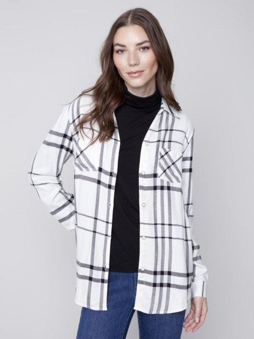 Charlie B Women's Soft Plaid Shirt - A&M Clothing & Shoes - Westlock