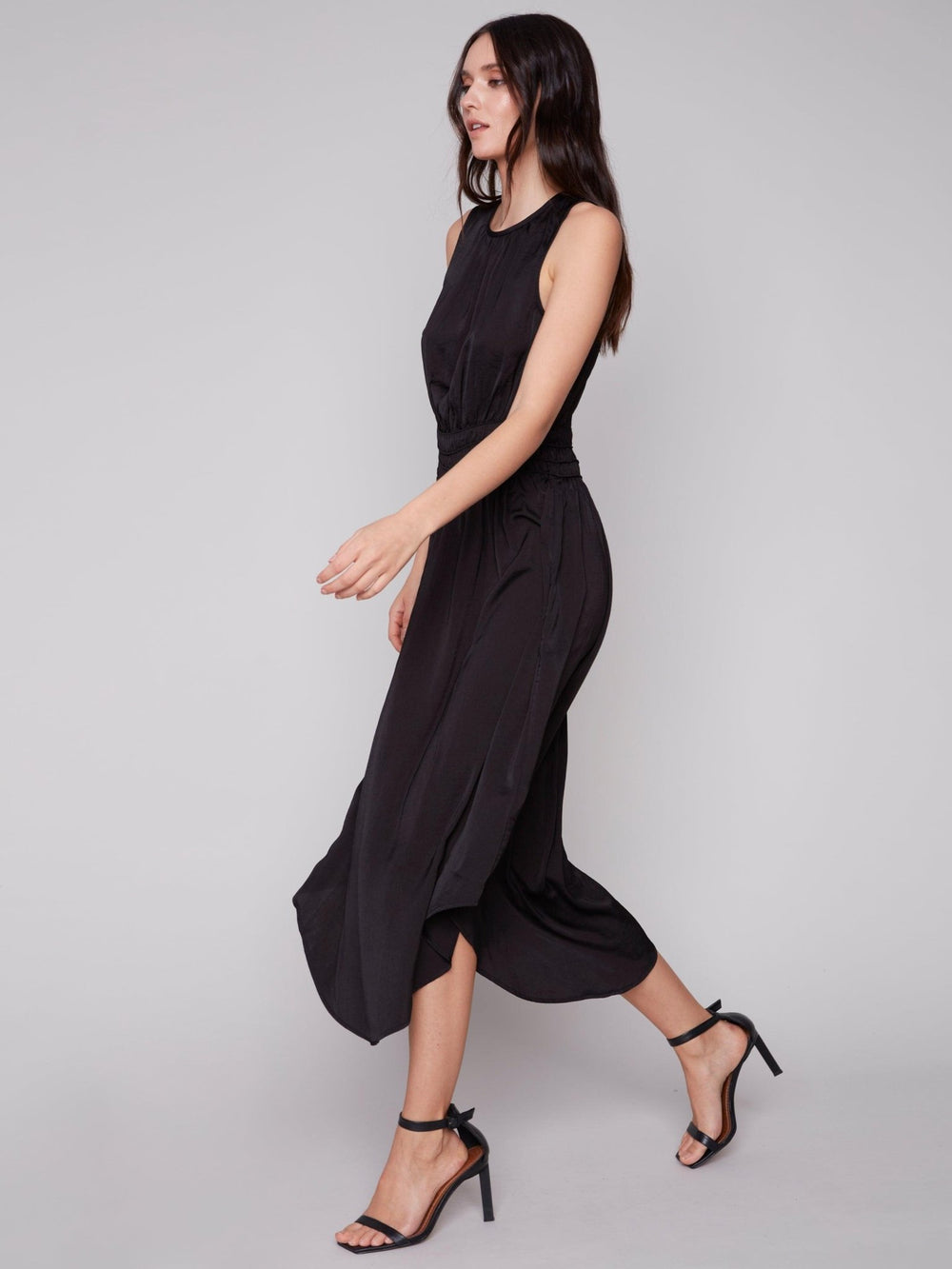 Charlie B Women's Solid Sleeveless Dress - A&M Clothing & Shoes - Westlock