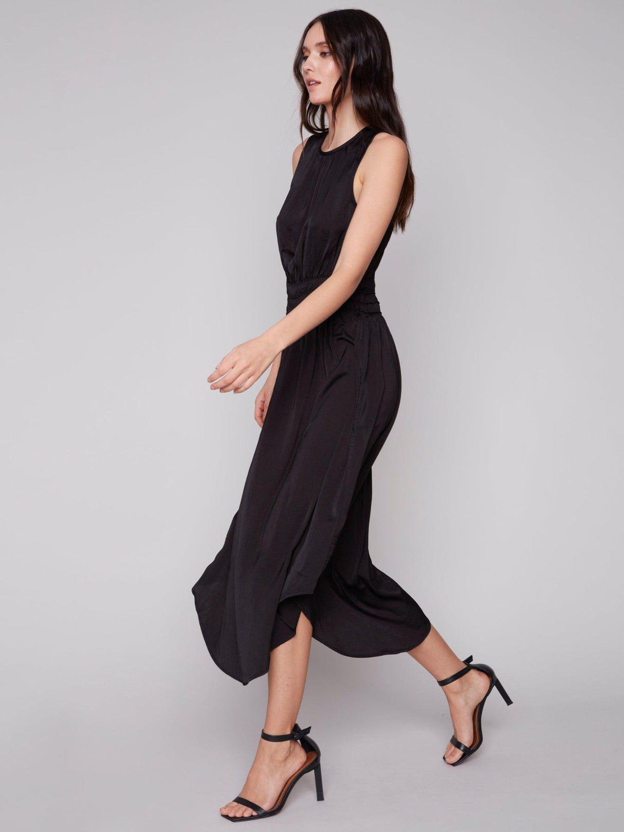 Charlie B Women's Solid Sleeveless Dress - A&M Clothing & Shoes - Westlock
