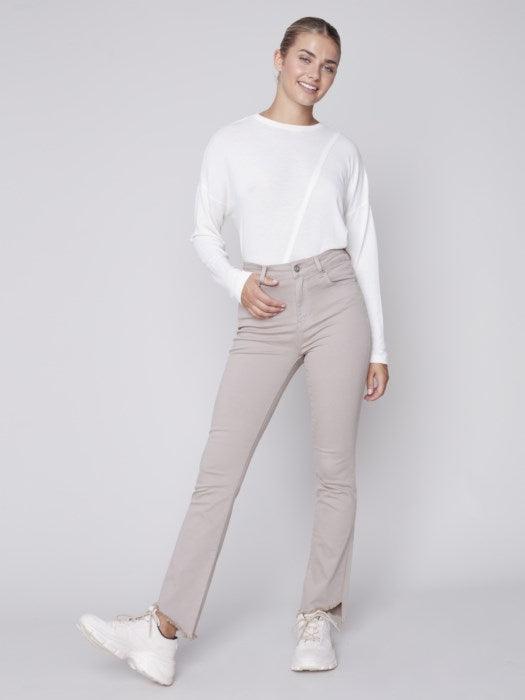 Charlie B Women's Twill Flare Pant - A&M Clothing & Shoes