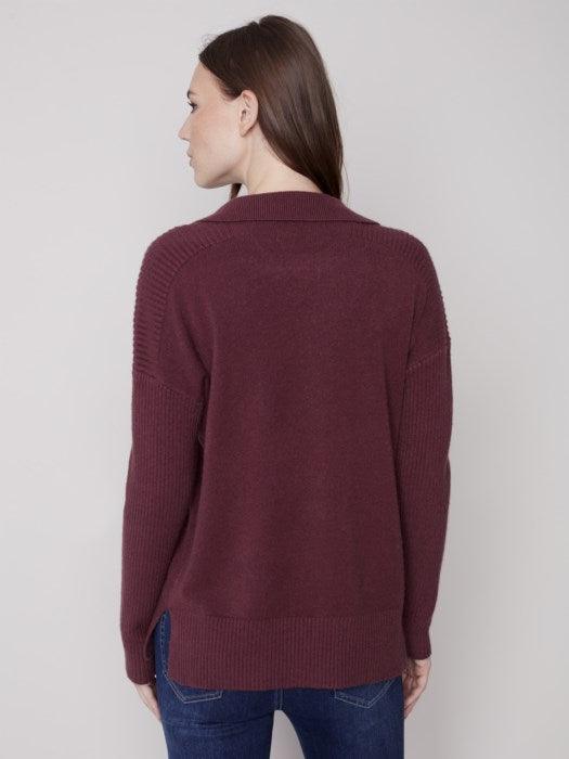 Charlie B Women's Vneck Sweater - A&M Clothing & Shoes - Westlock