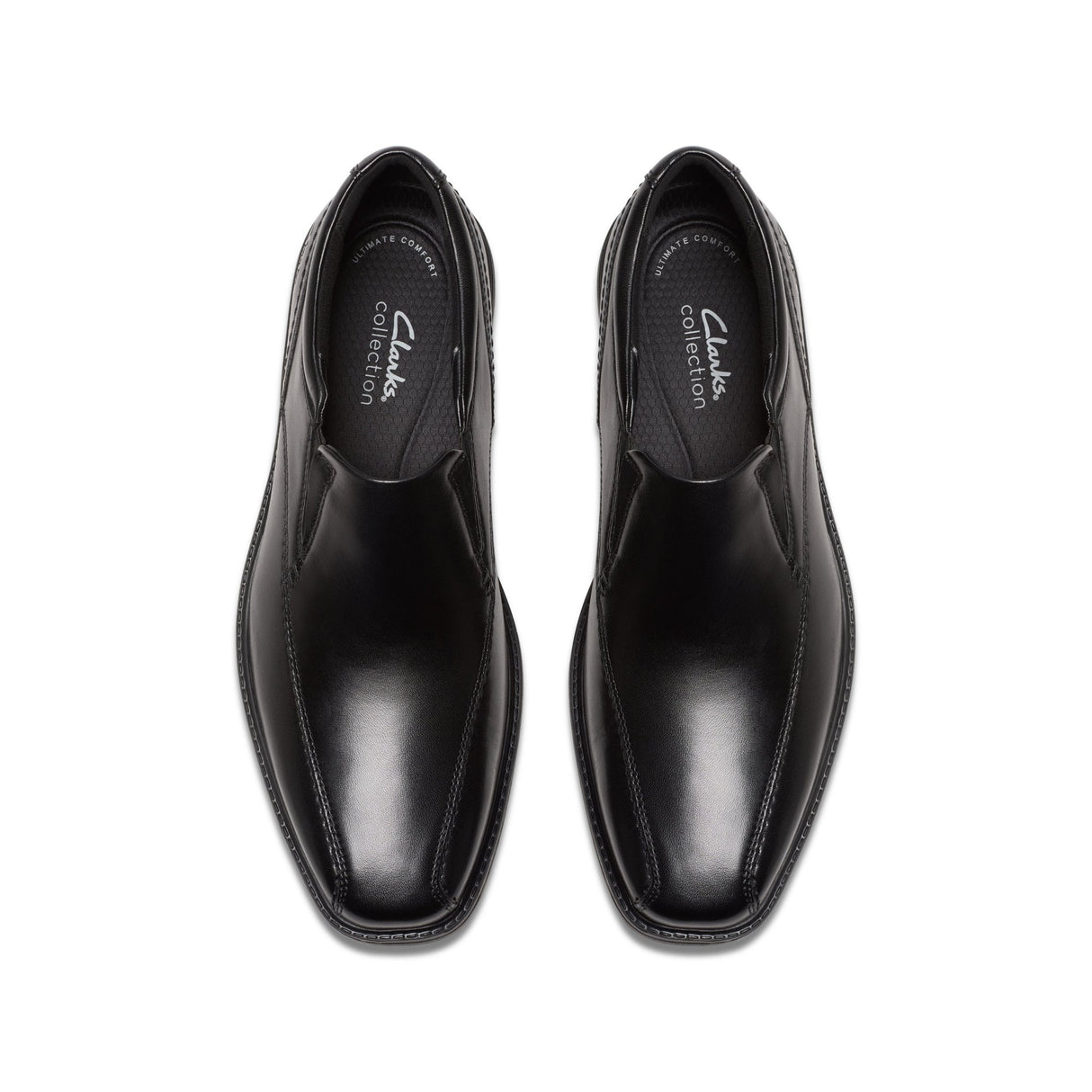 Clarks Men's Dresslite Step Black Leather Dress Shoes - A&M Clothing & Shoes - Westlock