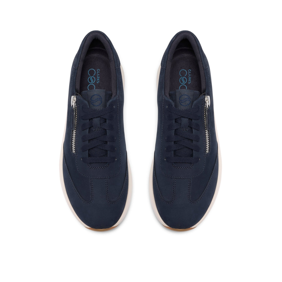 Clarks Women's Code R Run Navy Nubuck Sneakers - Navy