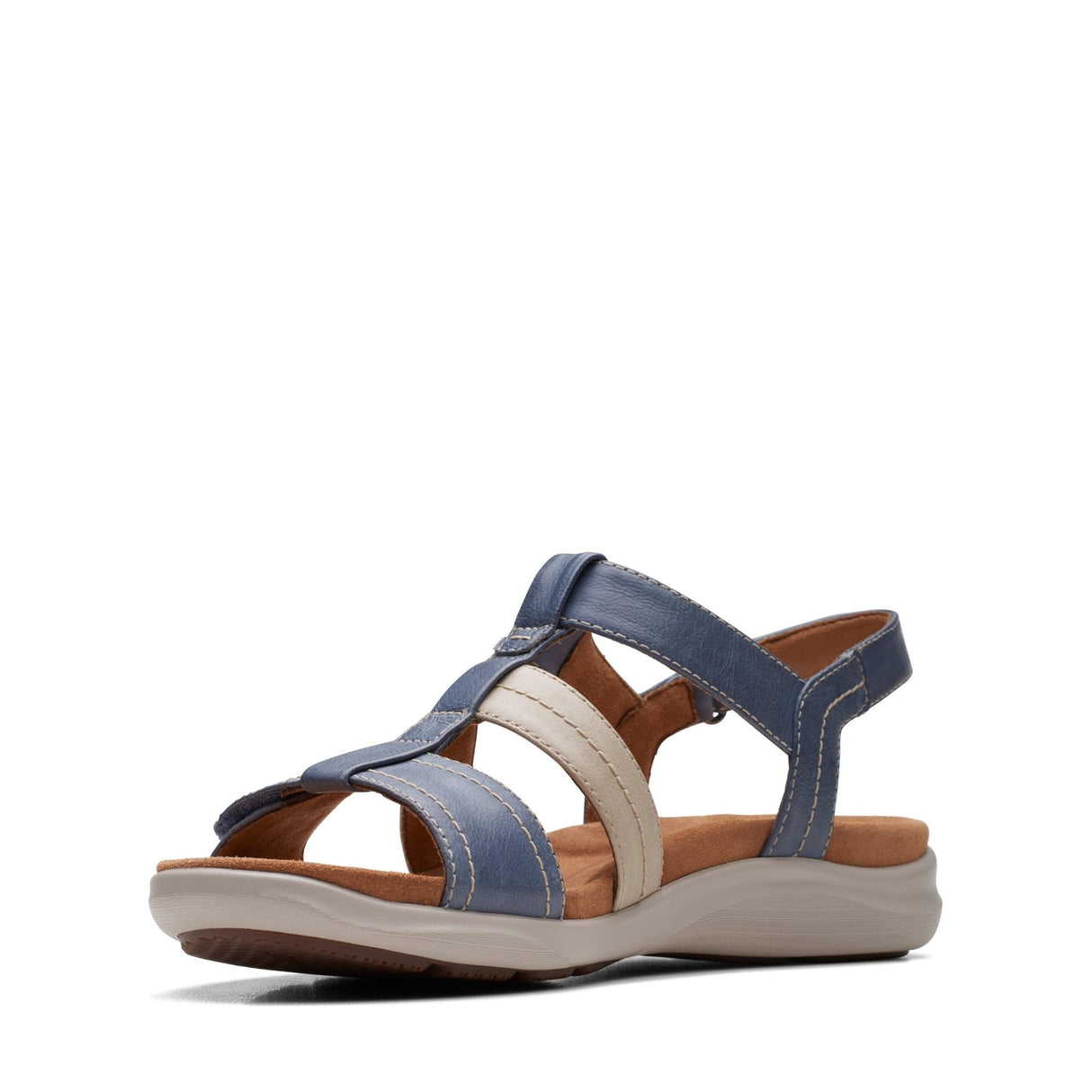 Clarks Women's Kitly Step Denim Sandals - A&M Clothing & Shoes - Westlock