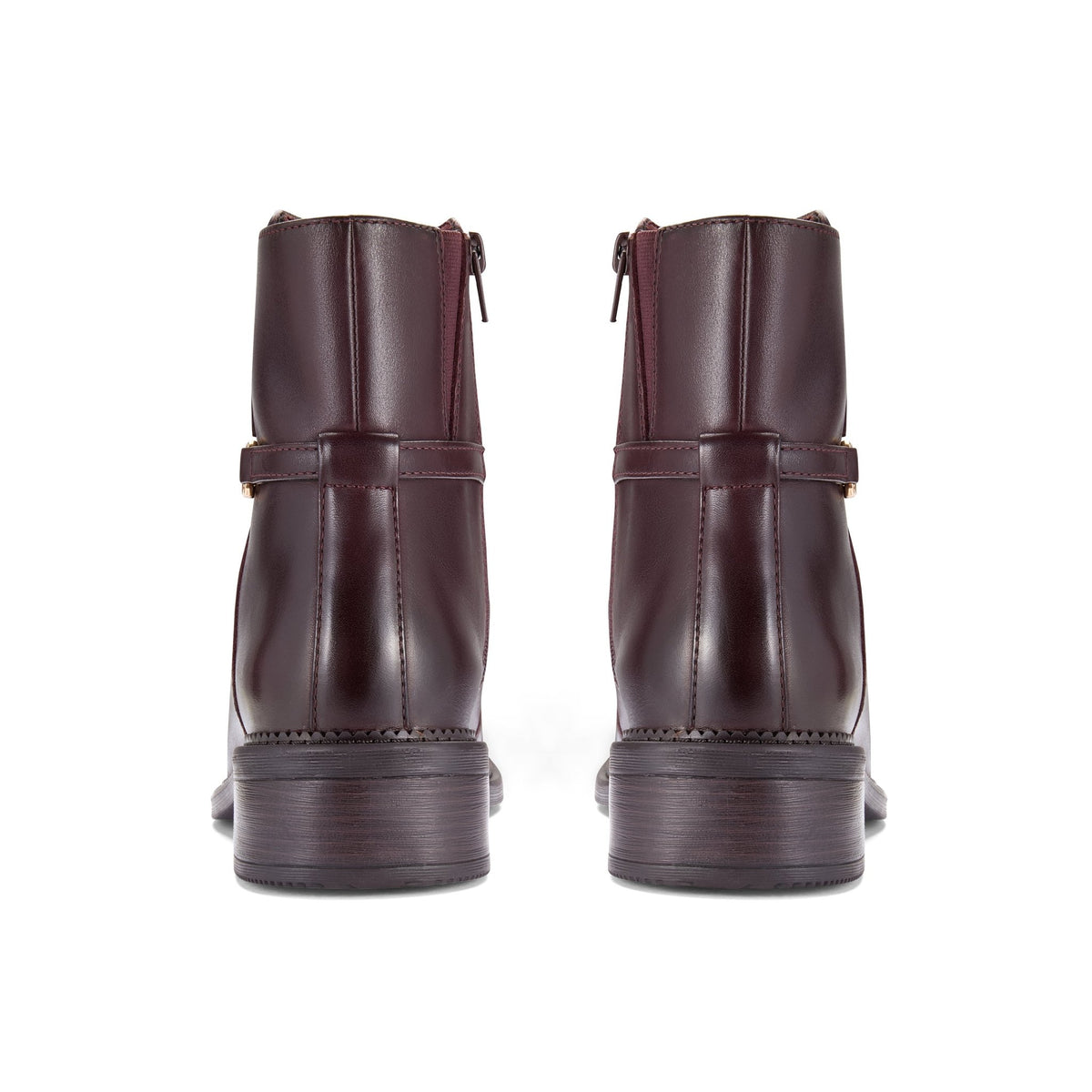 Clarks Women's Maye Kaylie Merlot Leather Boots - Merlot
