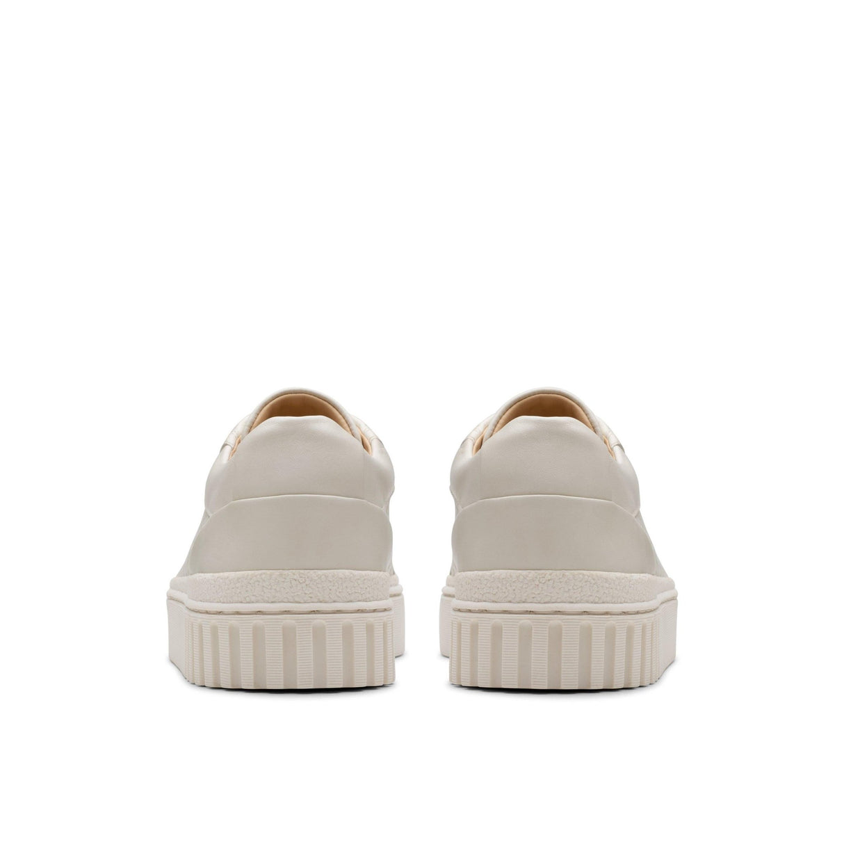 Clarks Women's Mayhill Bay Off White Leather Shoes - A&M Clothing & Shoes - Westlock