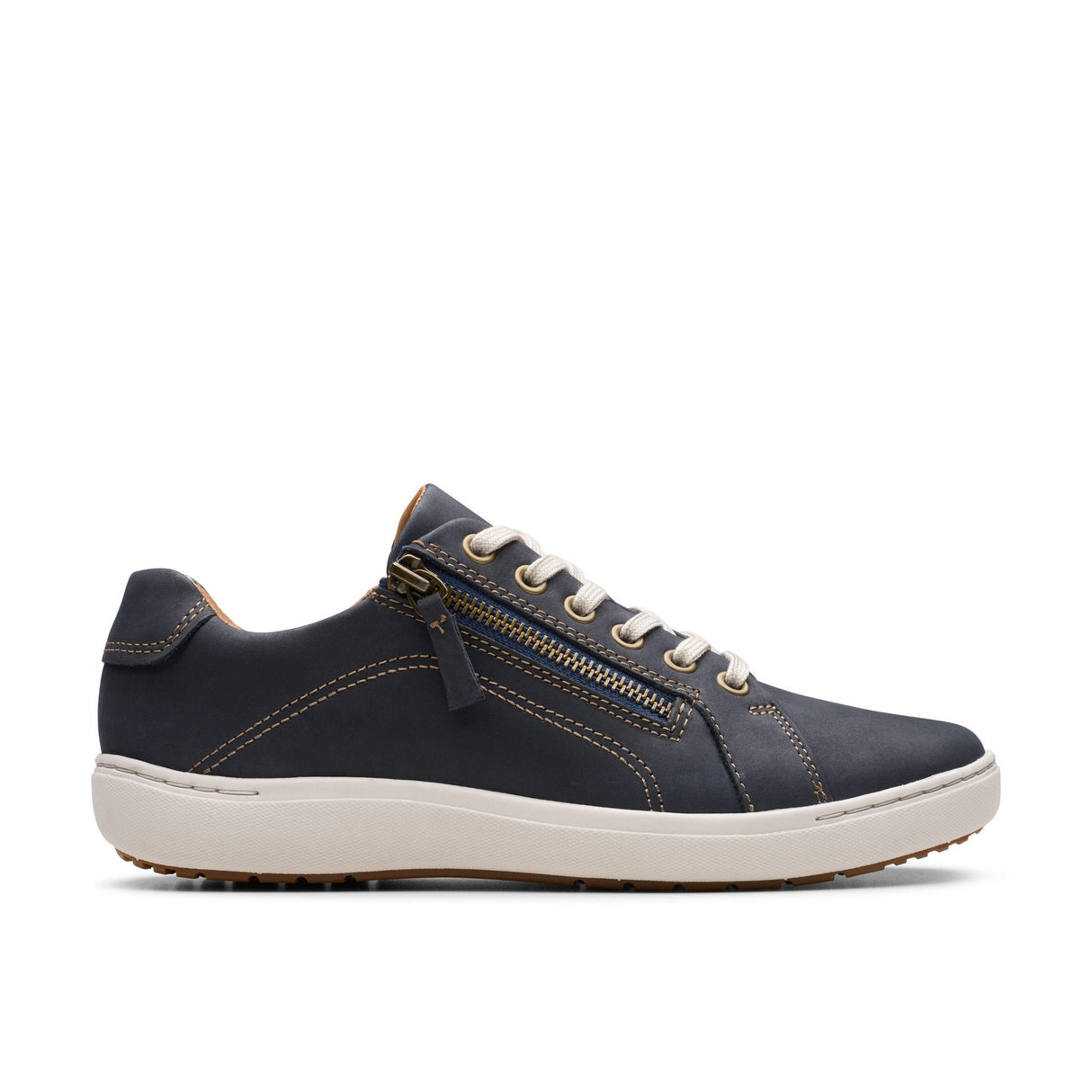 Clarks Women's Nalle Lace Navy Nubuck Shoes - A&M Clothing & Shoes - Westlock