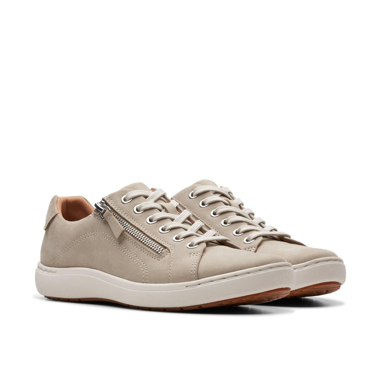 Clarks Women's Nalle Lace Stone Nubuck Shoes - A&M Clothing & Shoes - Westlock