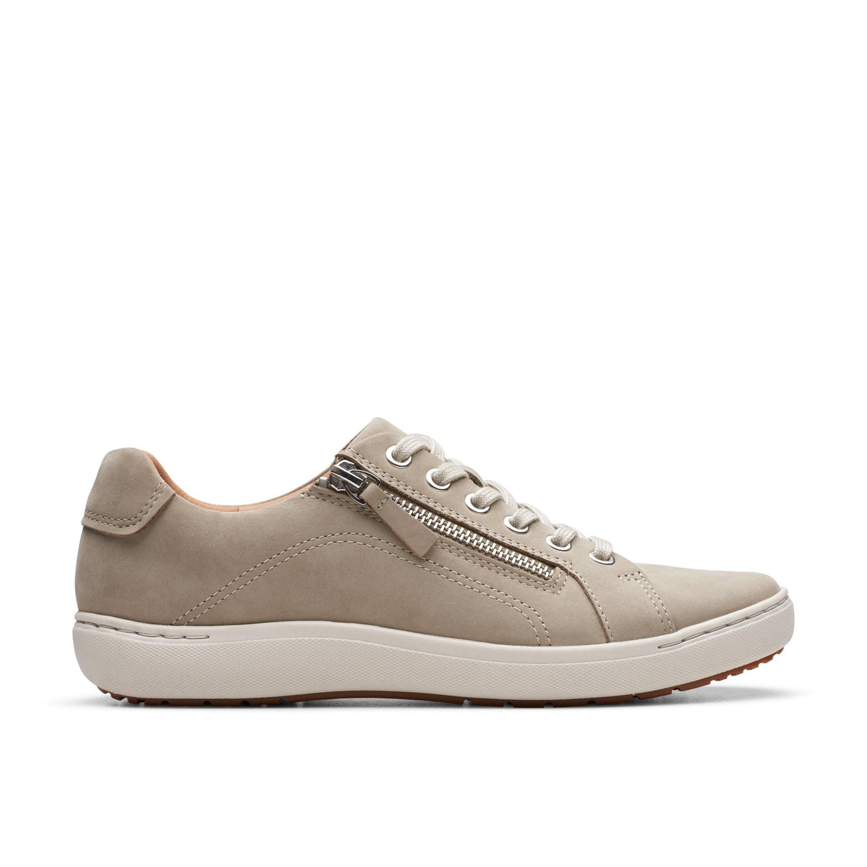 Clarks Women's Nalle Lace Stone Nubuck Shoes - A&M Clothing & Shoes - Westlock