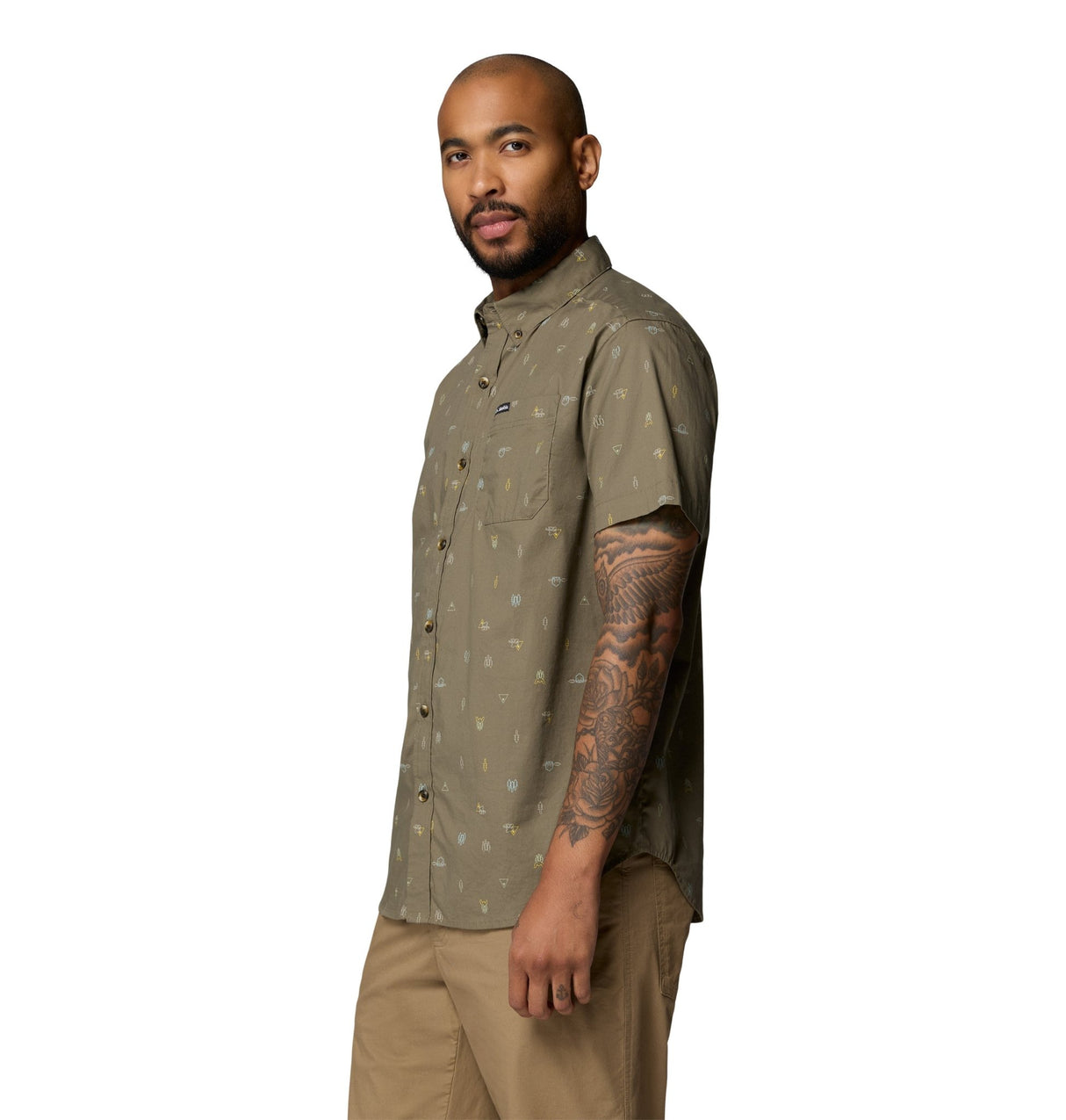 Columbia Men's Rapid Rivers Printed Short Sleeve Shirt - A&M Clothing & Shoes