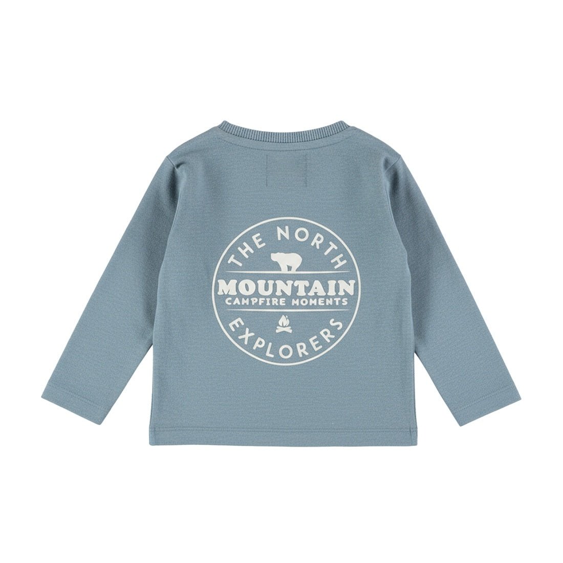 Dirkje Baby Boys Long Sleeve Henley Pocket T-Shirt - Ocean Mist
