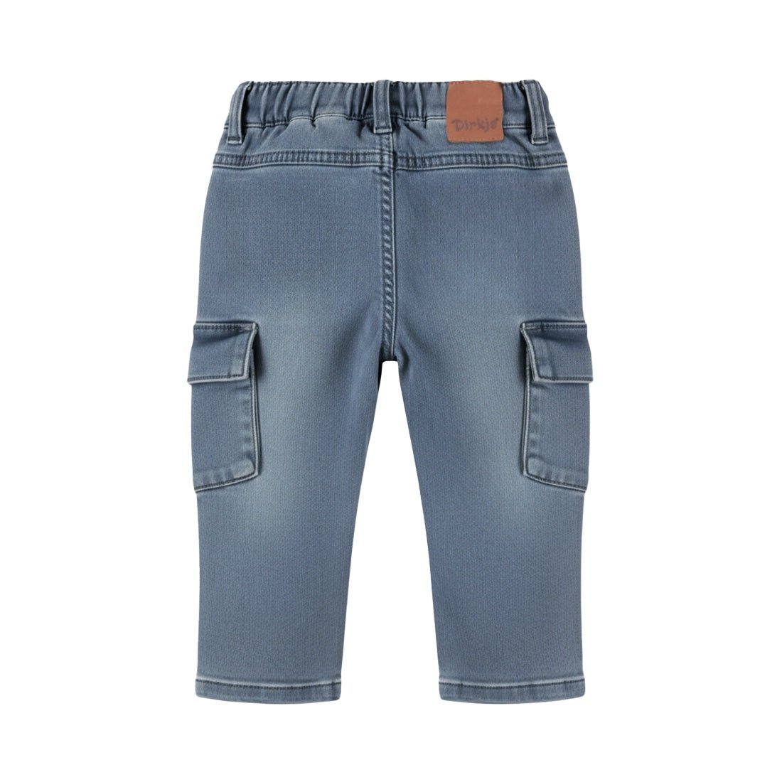 Dirkje Baby Boys Tapered-Fit Cargo Jeans - Mid Denim