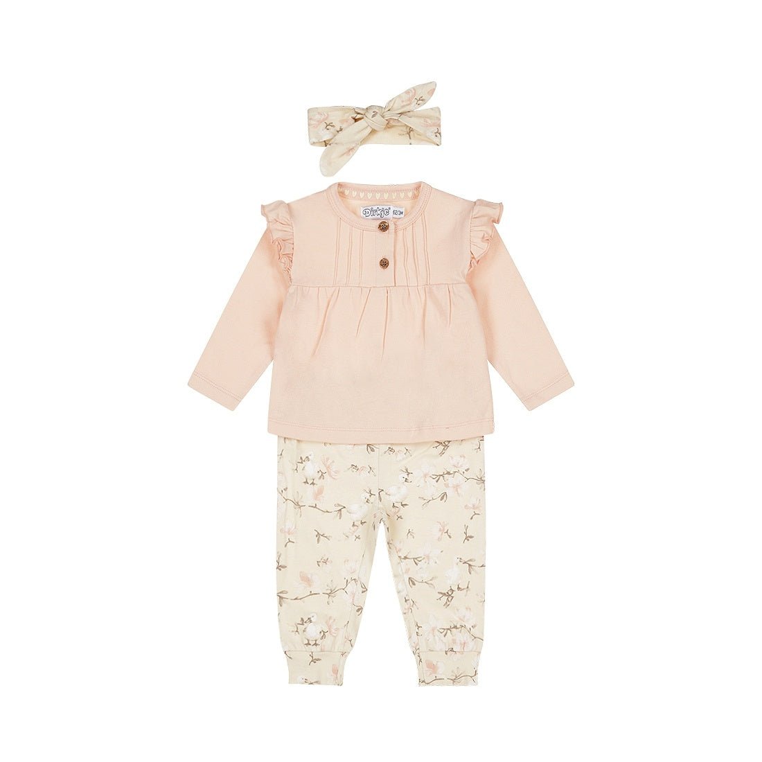 Dirkje Baby Girls Long Sleeve Top and Pants 3 Piece Set - A&M Clothing & Shoes - Westlock