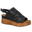 Everly Women's Nikki - 01 Leather Wedge Sandals - A&M Clothing & Shoes - Westlock
