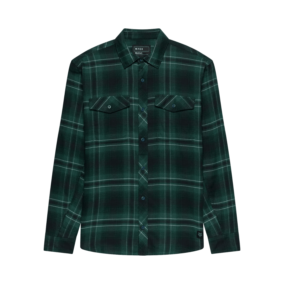 Fox Men's Survivalist Stretch Flannel LS Shirt - Dark Green