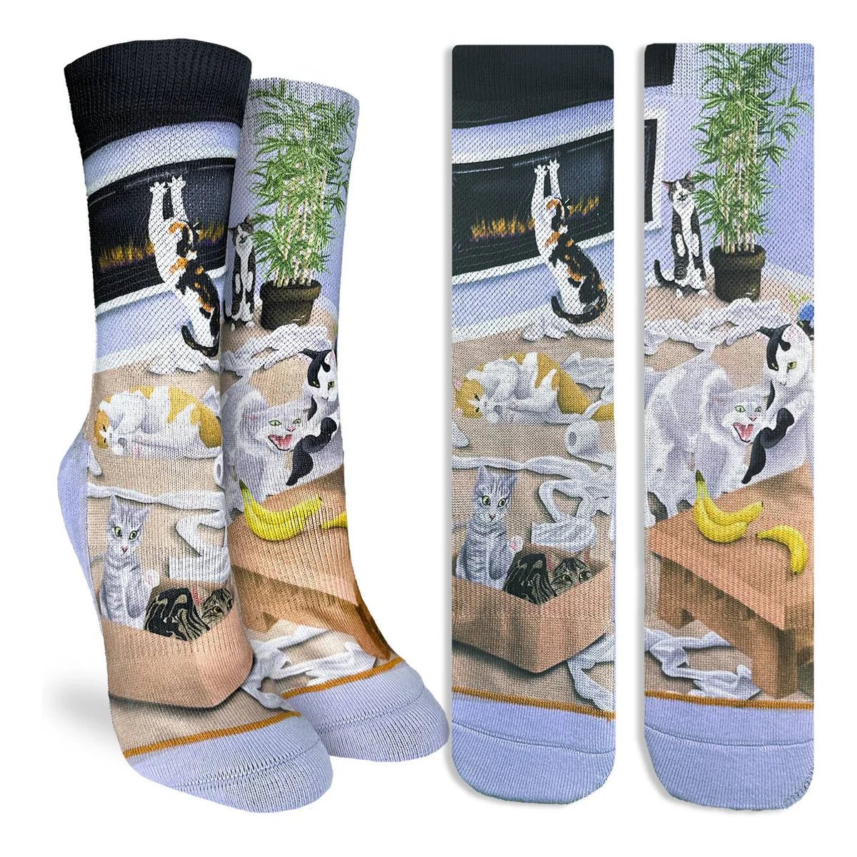 Good Luck Sock Women's Cats Causing Catastrophe Socks - A&M Clothing & Shoes