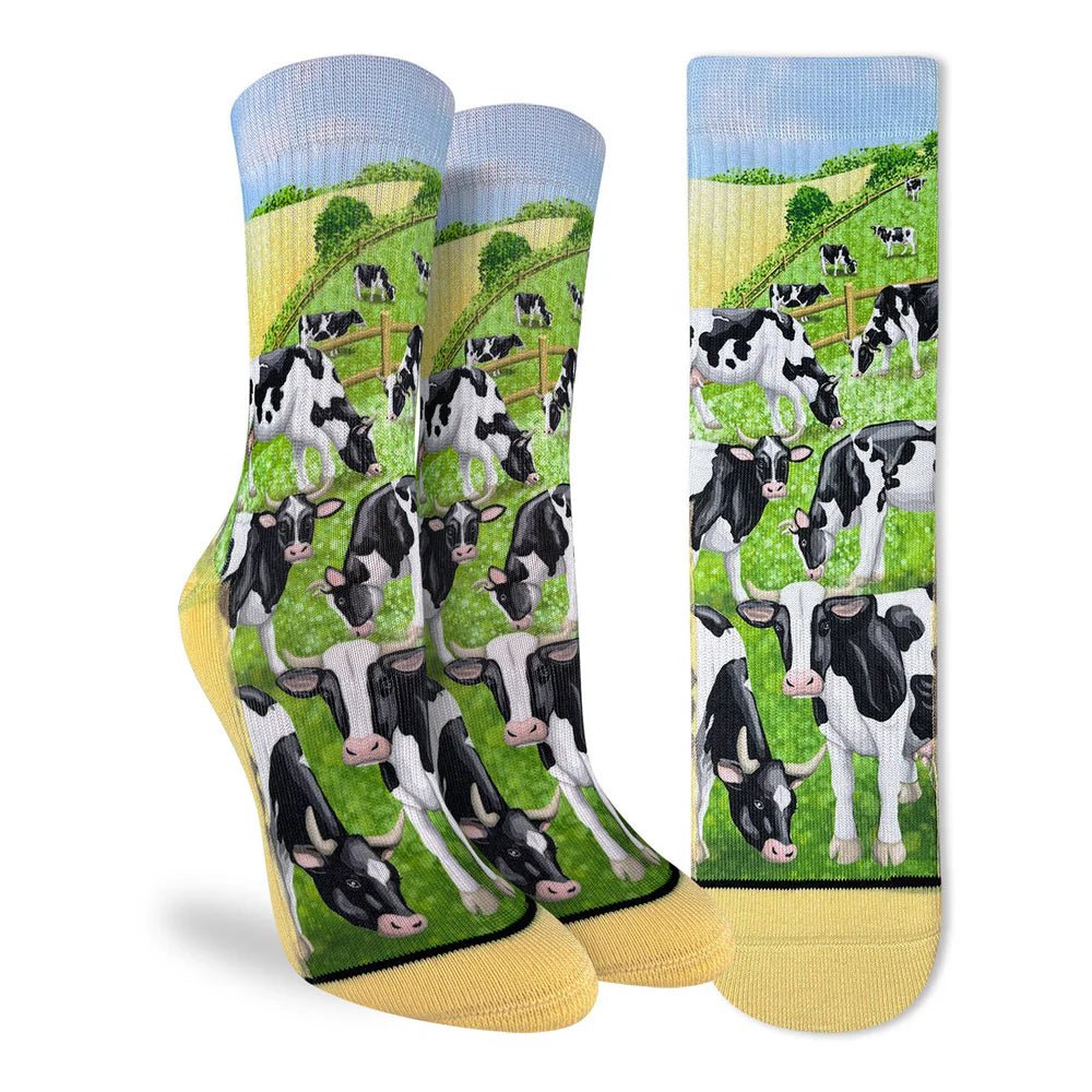 Good Luck Sock Women's Dairy Cows Socks - A&M Clothing & Shoes - Westlock